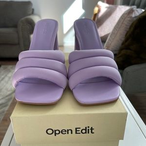 Fun purple sandals